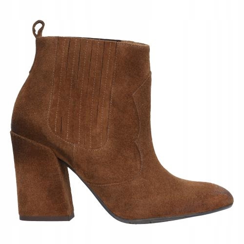

Buty Wojas Botki damskie skóra brązowe r. 39