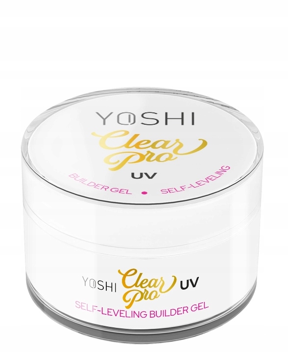 Yoshi Gel Clear Pro Gel Uv Led Samonivelační 50 ml bezbarvý