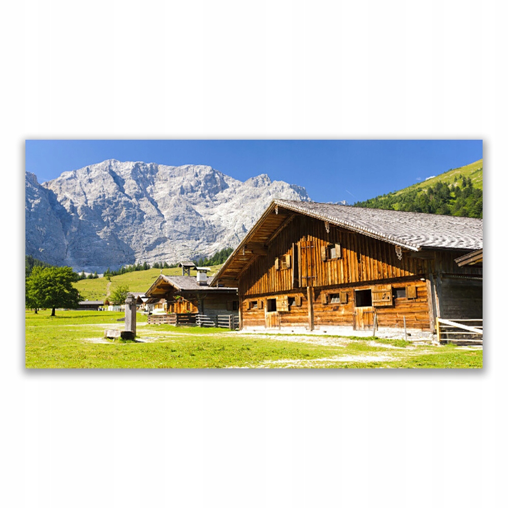 

Fotoobraz akryl 140x70 Dom Góra Krajobraz Przyroda