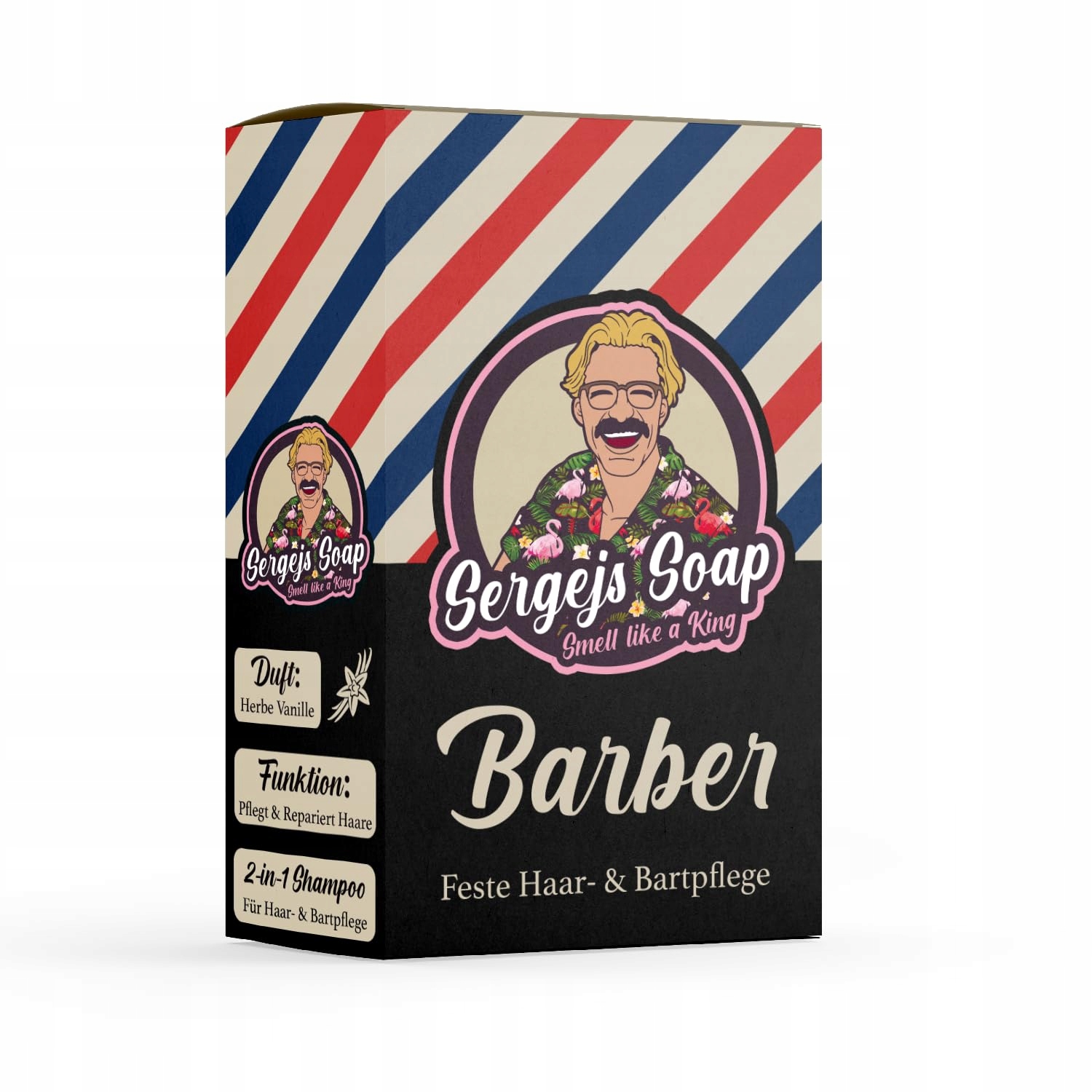 Barber Šampon v kostce na vlasy a vousy pro muže