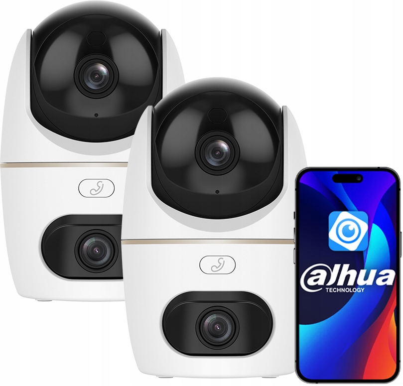 2x vonkajšia WiFi kamera Dahua Dual Lens (5Mp+5Mp) IPC-H5D-5F Hero