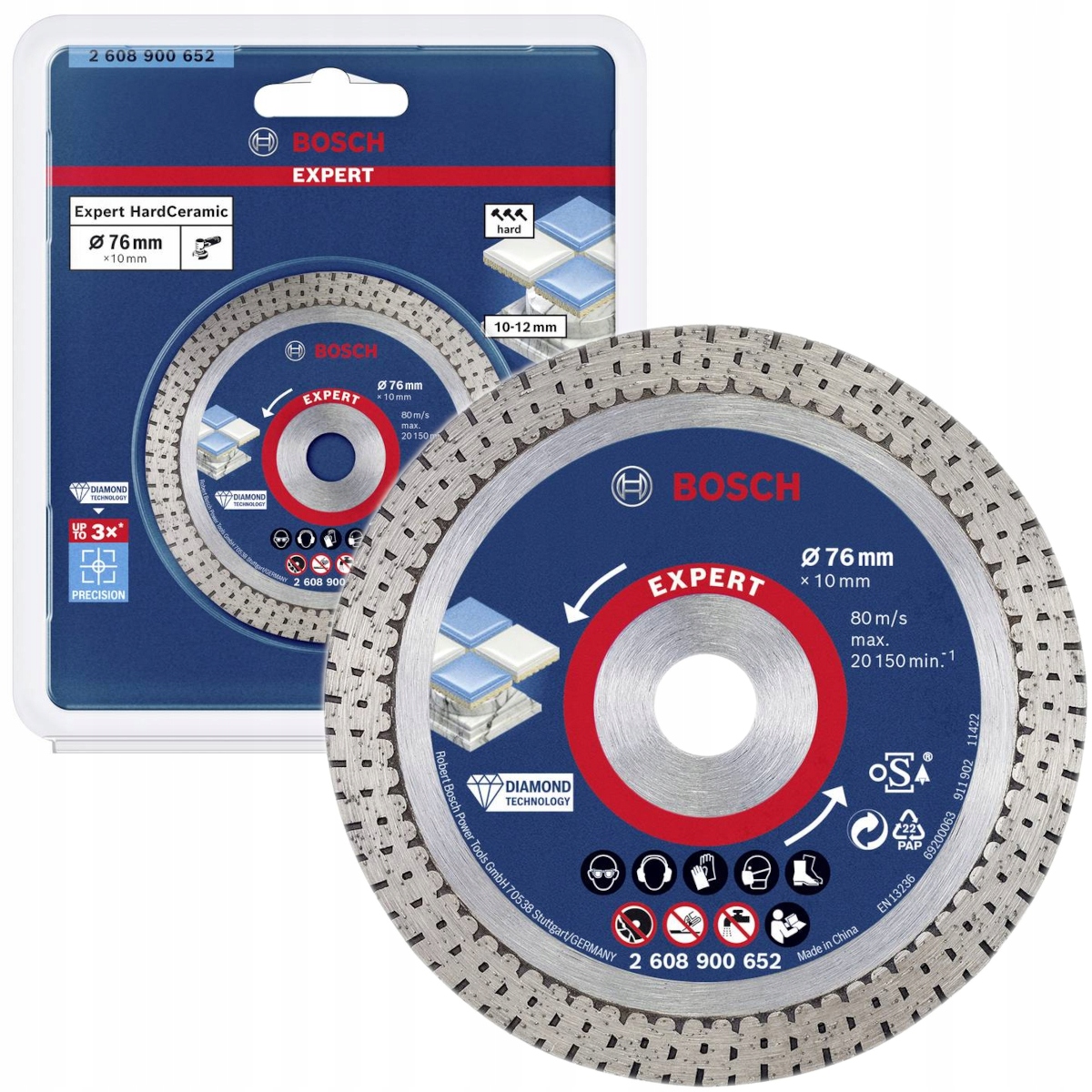 

Diamentowa Tarcza Tnąca Do Ceramiki 76mm Bosch