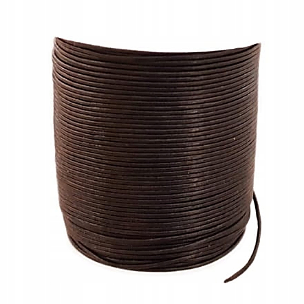 Řemen Řemínek Kůže průměr 1,5mm Černá 25 metrů