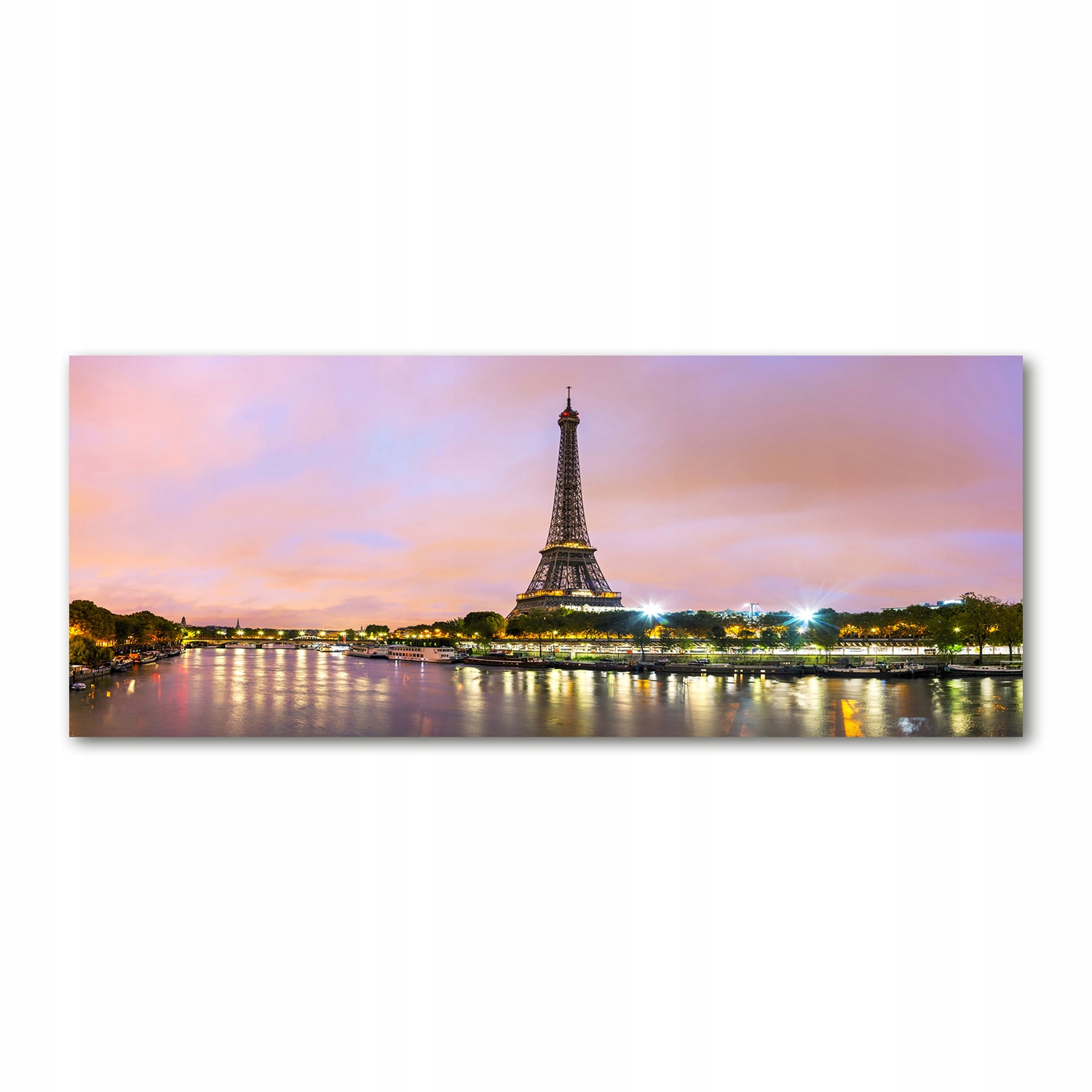 

Foto obraz szkło akryl Wieża Eiffla Paryż 125x50cm