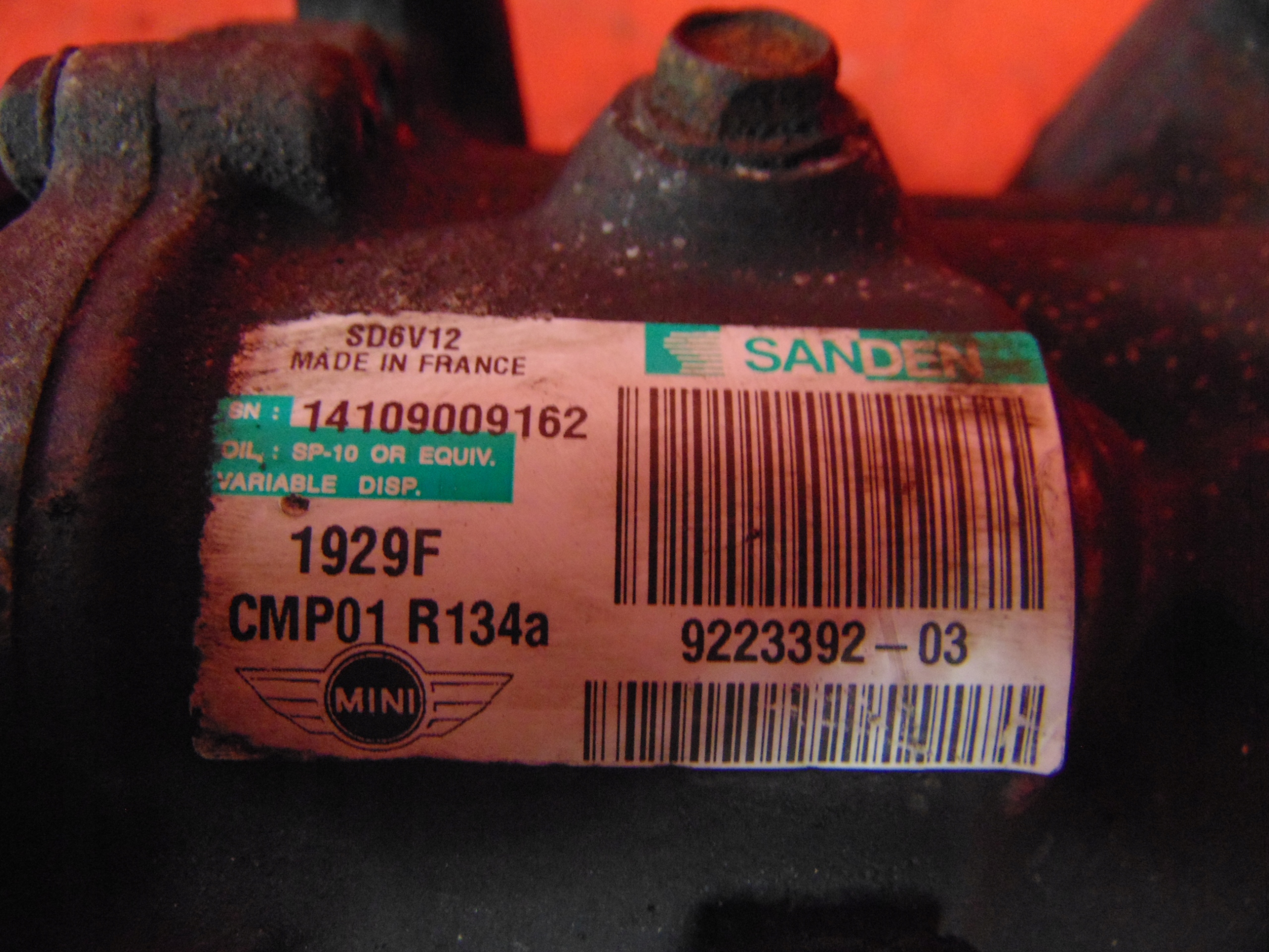 CITROEN C3 PICASSO 1.4 VTI compressor compressor;