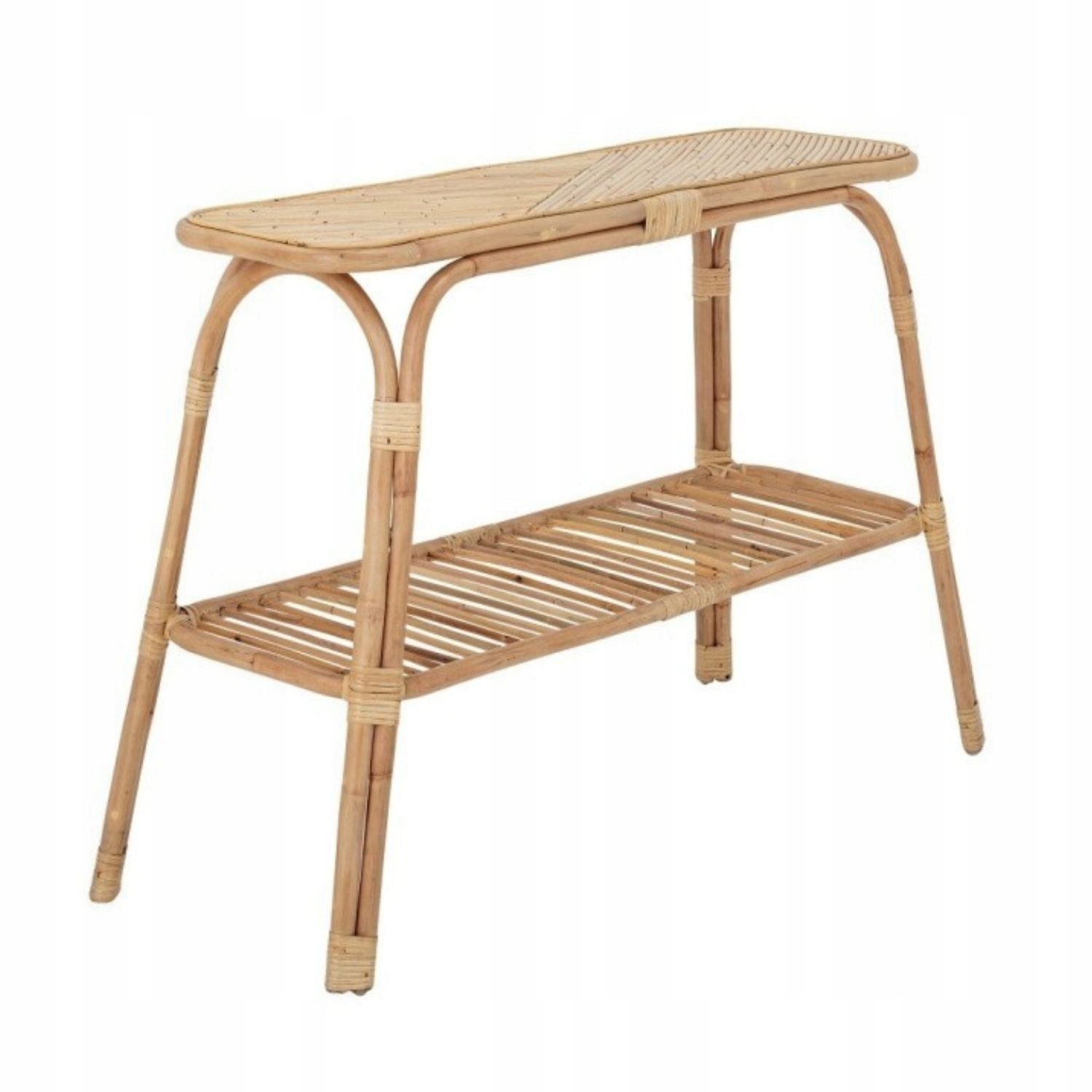 Konzolový stôl Bloomingville Thenna, stojaca ratanová konzola 111x75x45 cm