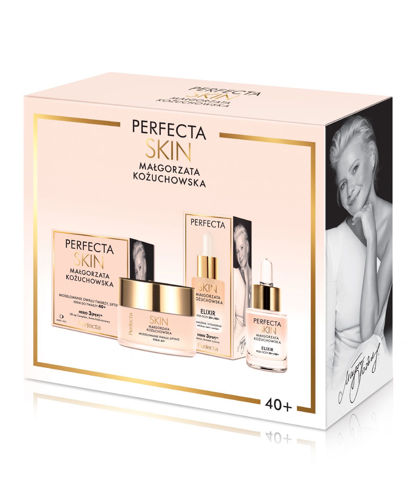 Perfecta Dárková Sada Skin Małgorzata Kożuchowska 40+ (krém Na Obličej)