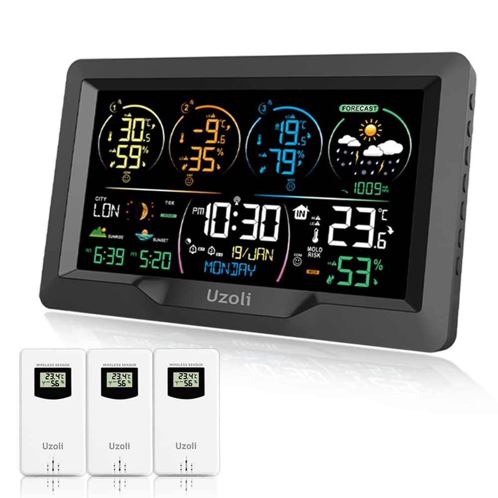 Stacja Pogodowa Pogody 7,5 cala Uzoli EM3390