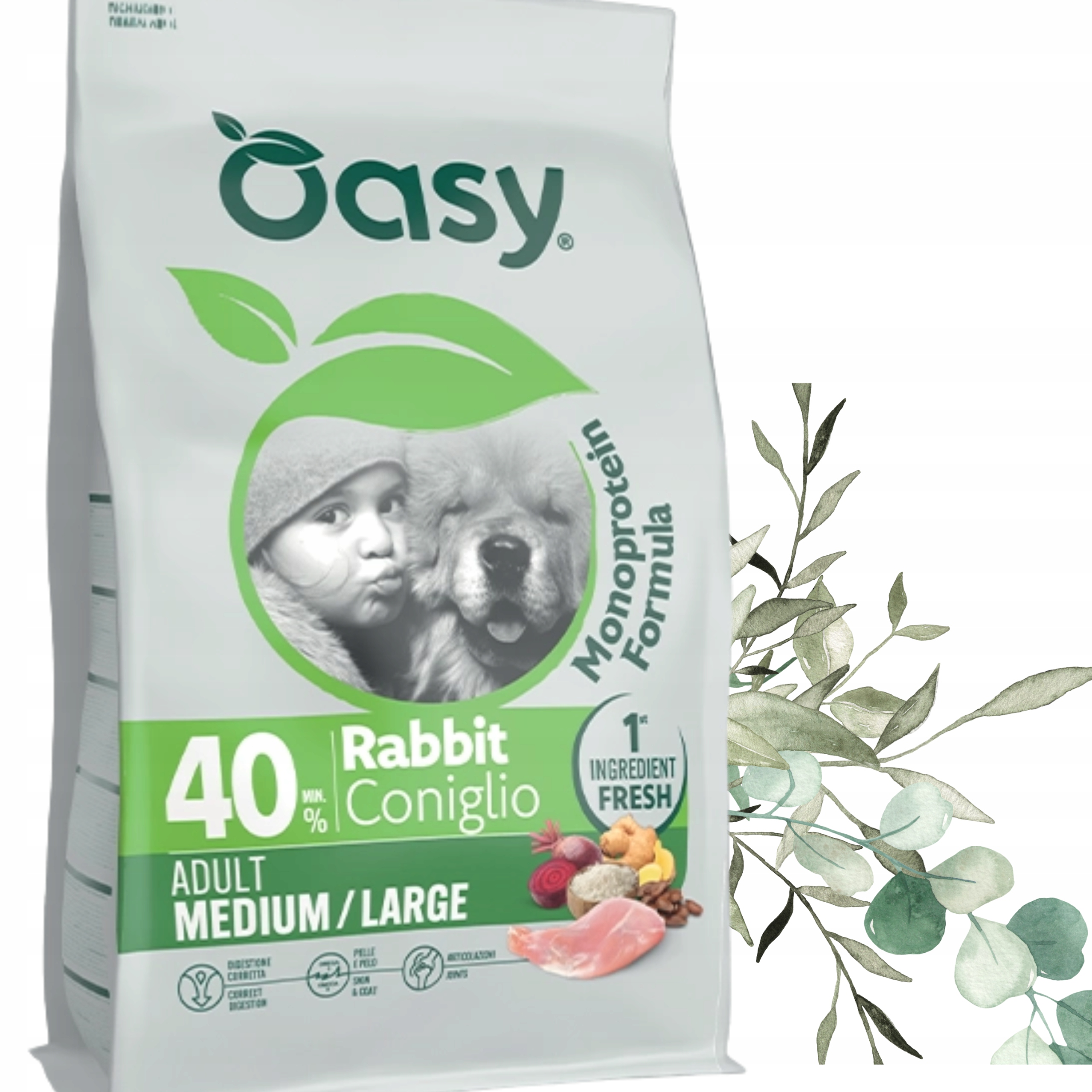 Oasy 10KG Rabbit karma monobiałkowa dla psa królik