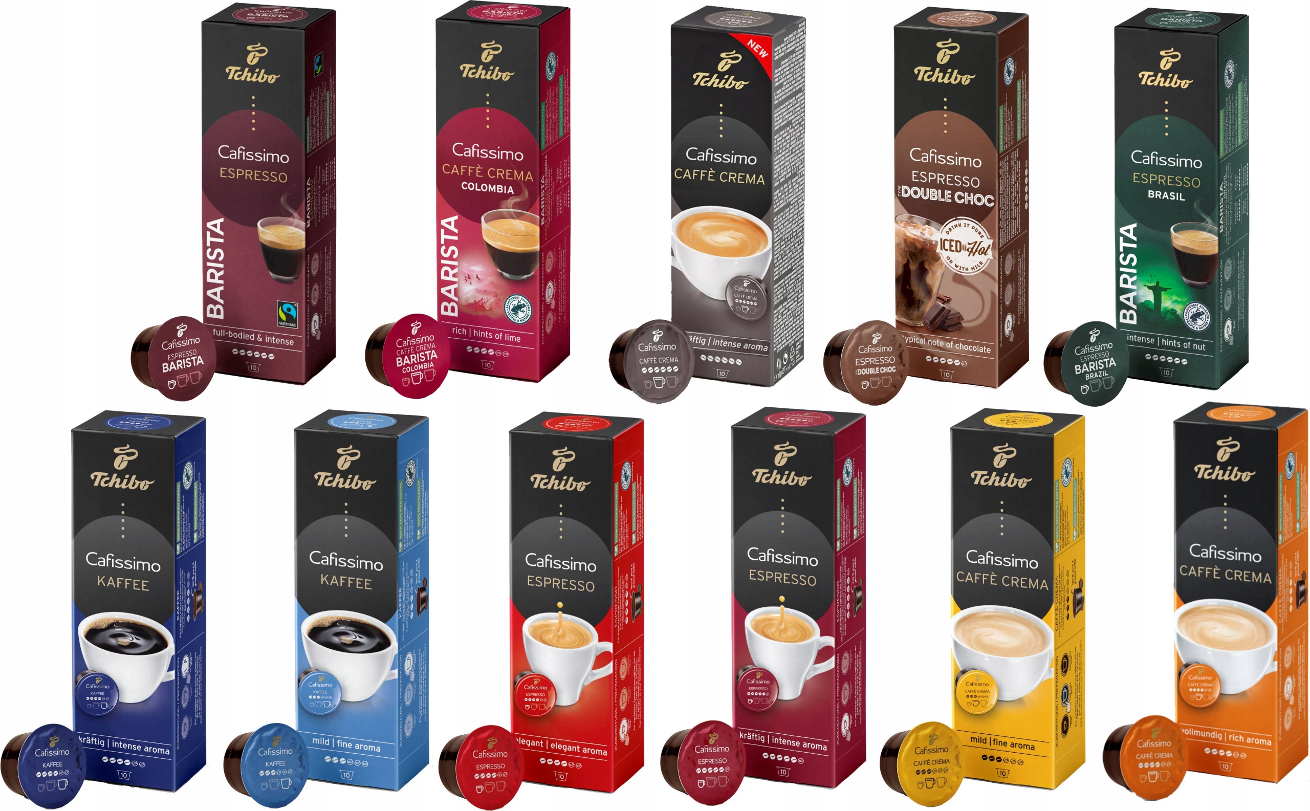 Levně Kapsle Tchibo Cafissimo Set káva 11x10 Set