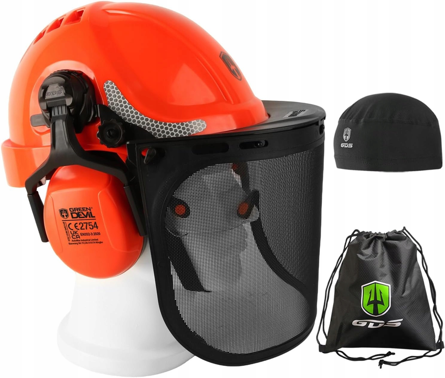 Green Devil 2910VR kask ochronny z podwójną ochroną oczu