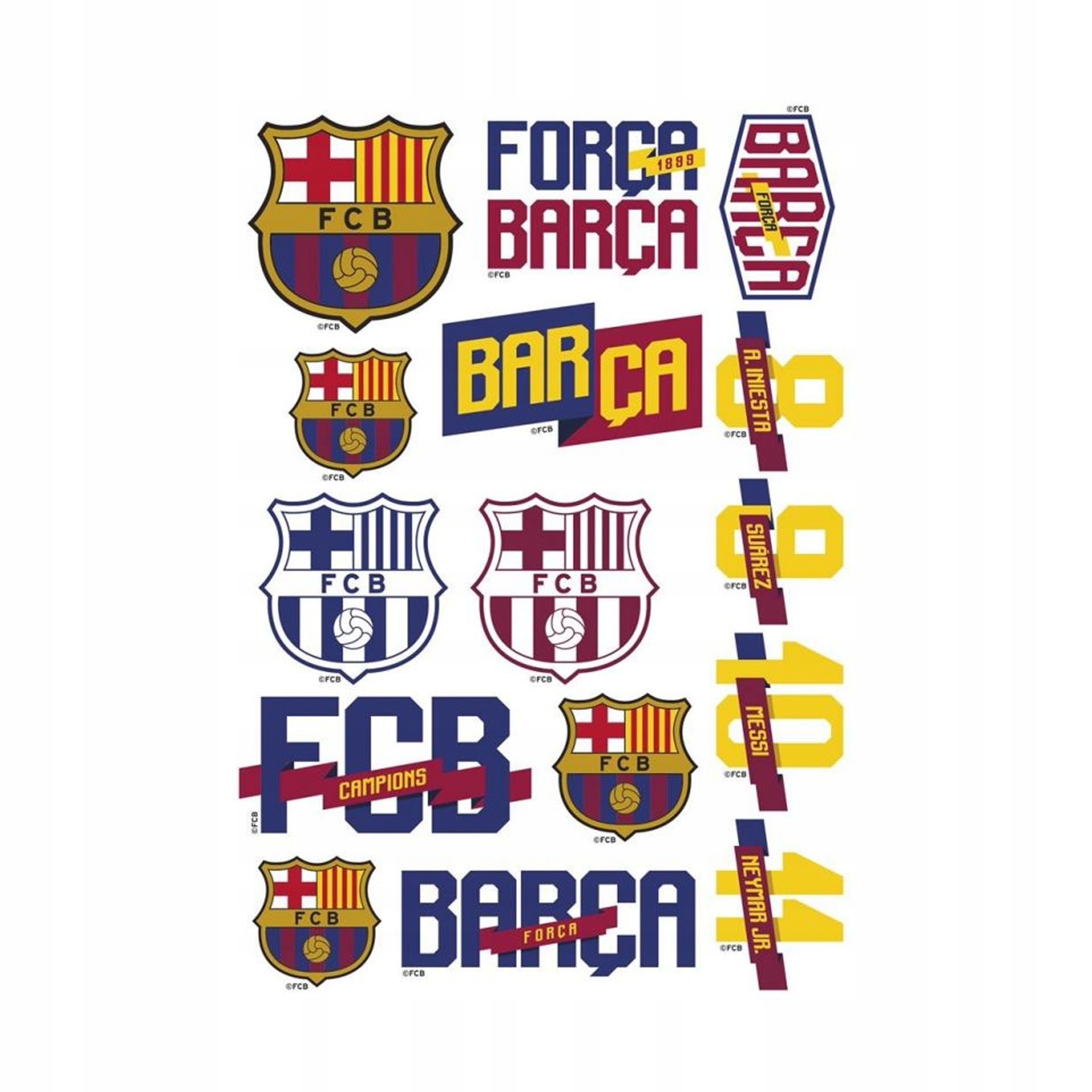 

Tatuaże Wodne FC-122 Barca Fan Astra 15x21cm