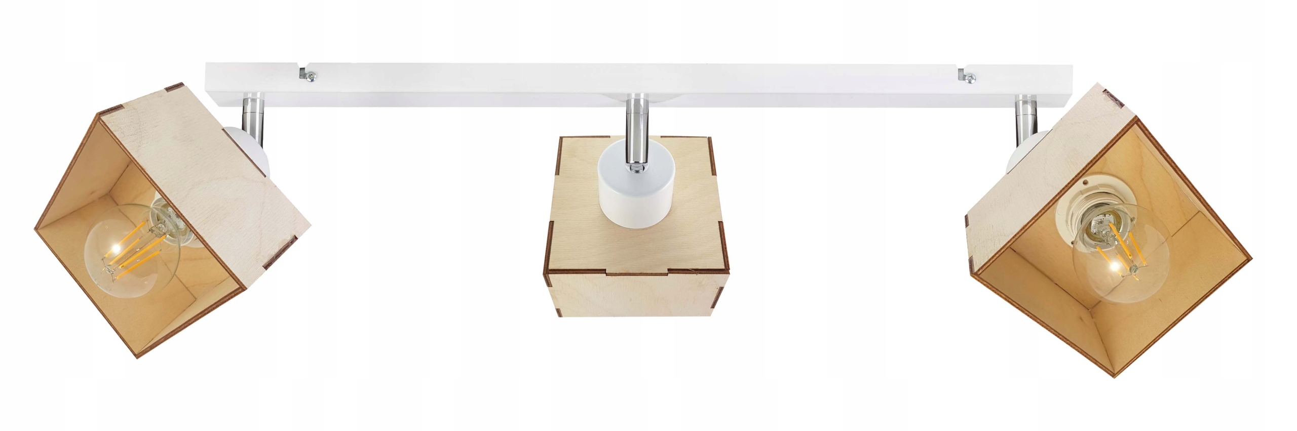 Lampa stropní svítidlo stropní pohyblivý loftový lustr Dřevo 3