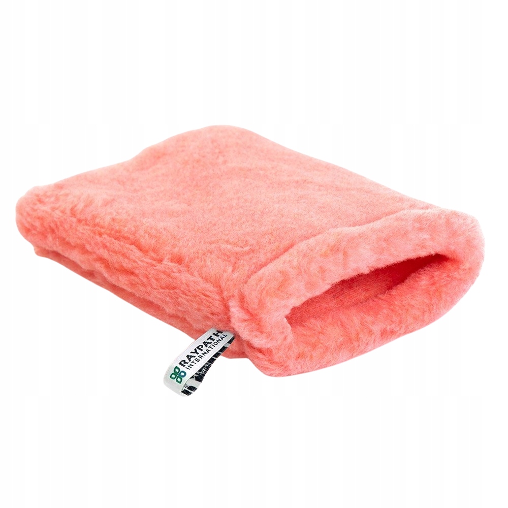 Levně Růžová rukavice M Suché čištění srstí Leštění Raypath 143