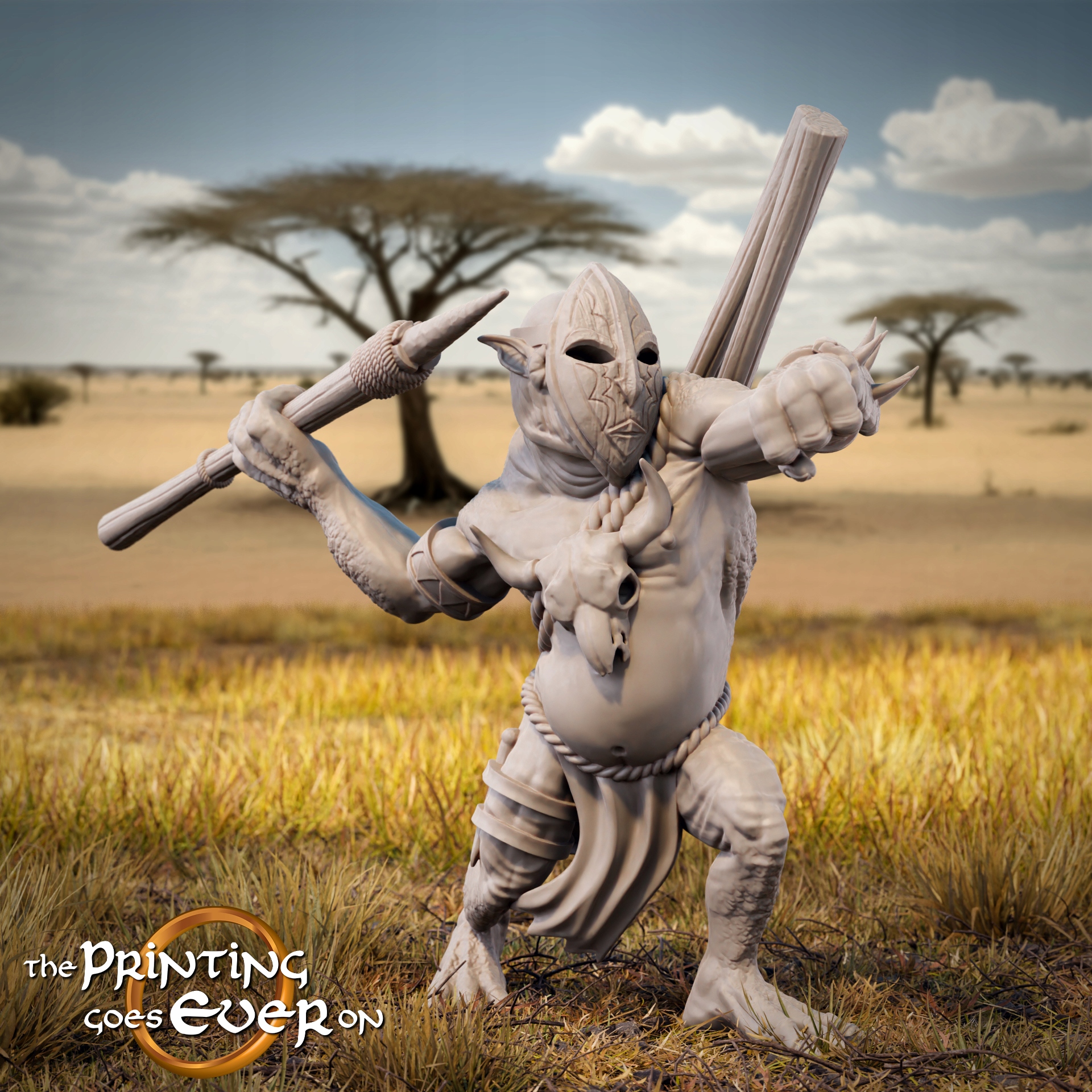 Tribal Half-Troll Model E The Printing Goes Ever O