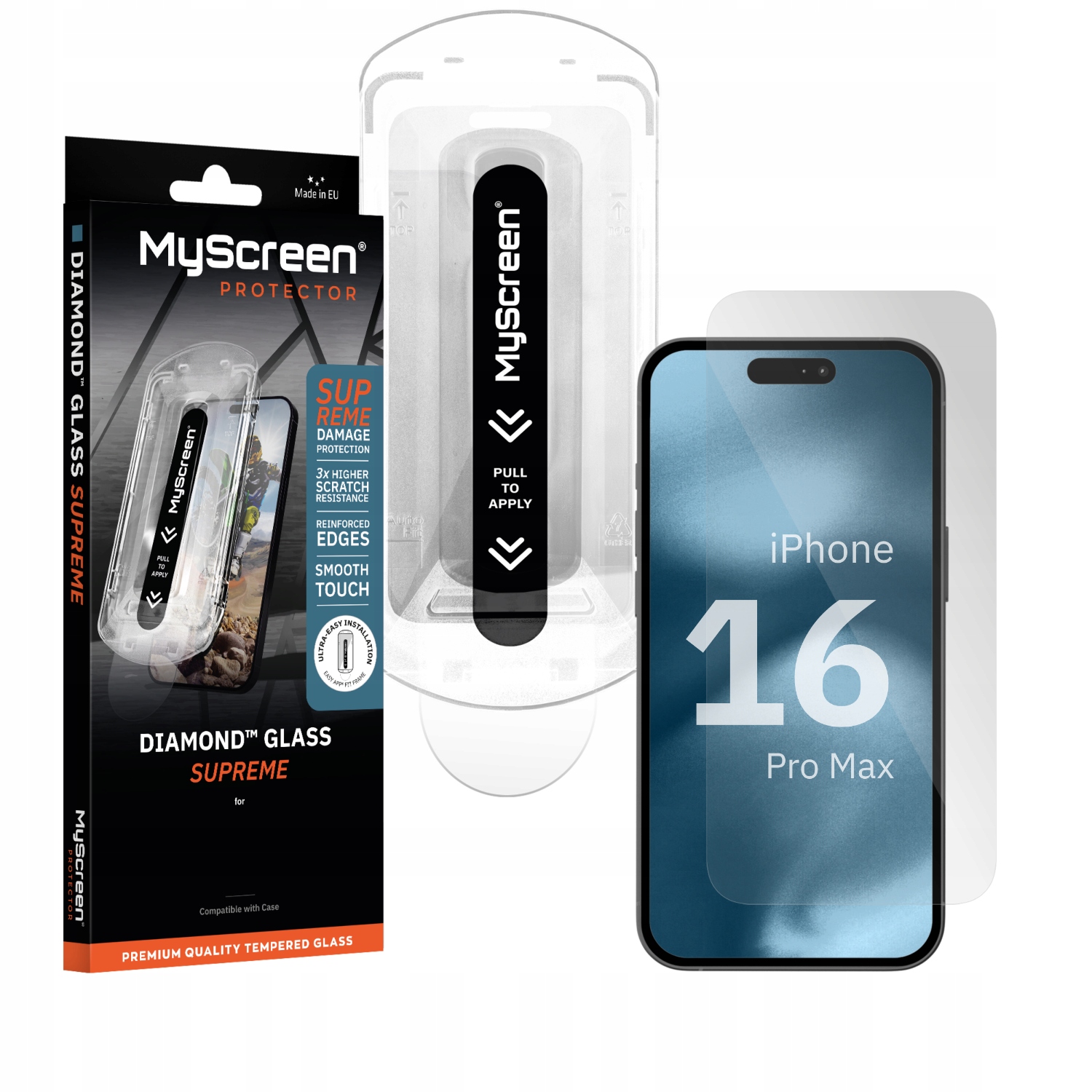 Tvrzené sklo pro Apple iPhone 16 Pro Max MyScreen Diamond Glass Supreme