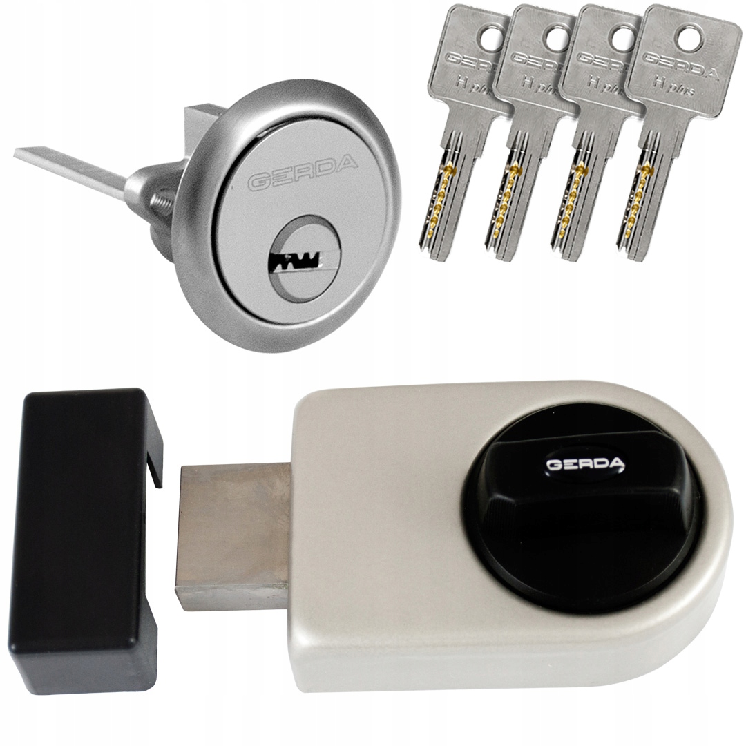 Vrchní zámek Gerda ZN-200 zesílený saténový nikl 4 klíče