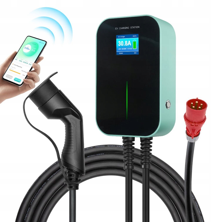 Ładowarka, Wallbox BESEN Green 22kW, Wifi + wieszak PRO Maksymalna moc ładowania 22 kW