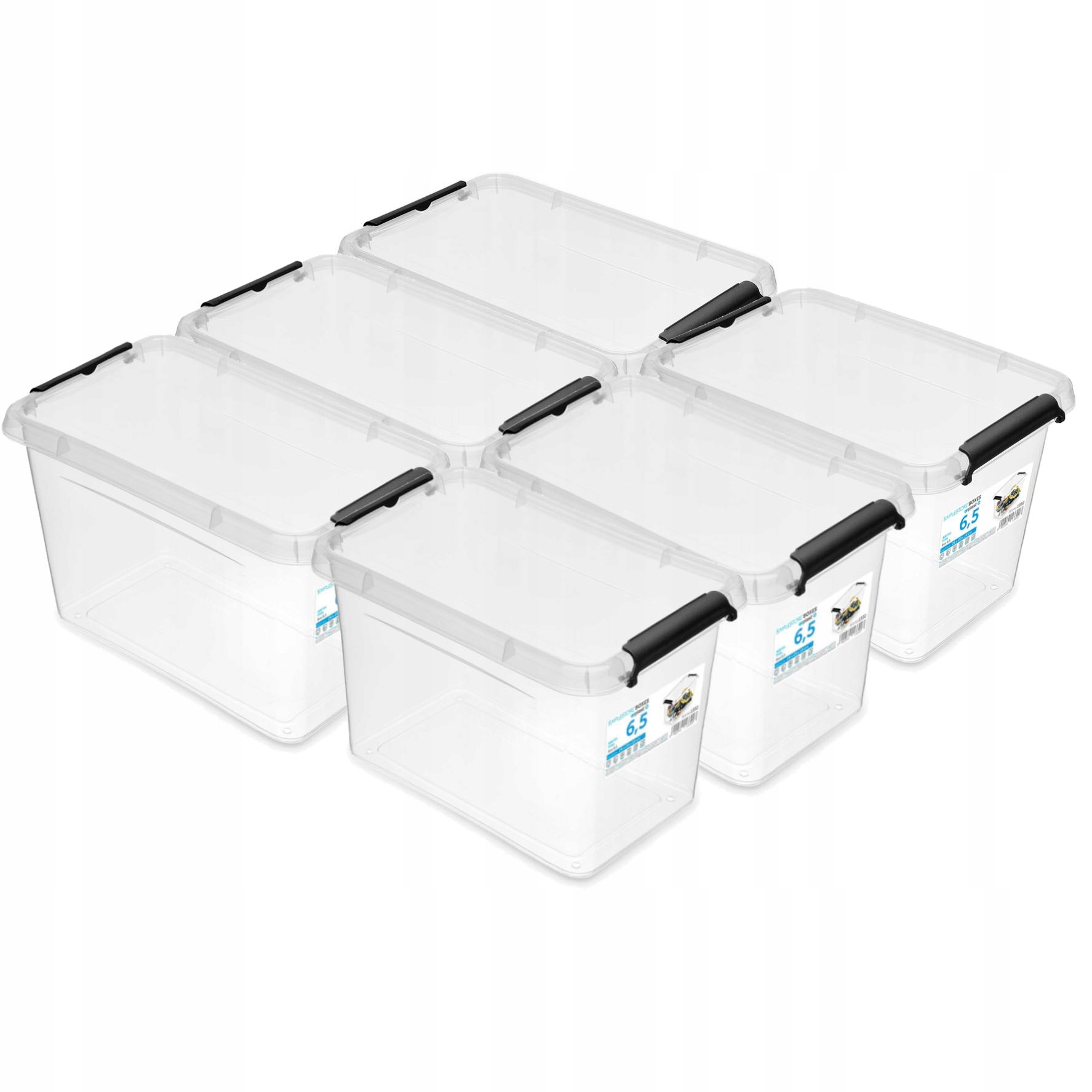 

Pojemnik plastikowy organizer pokrywa box 6,5l
