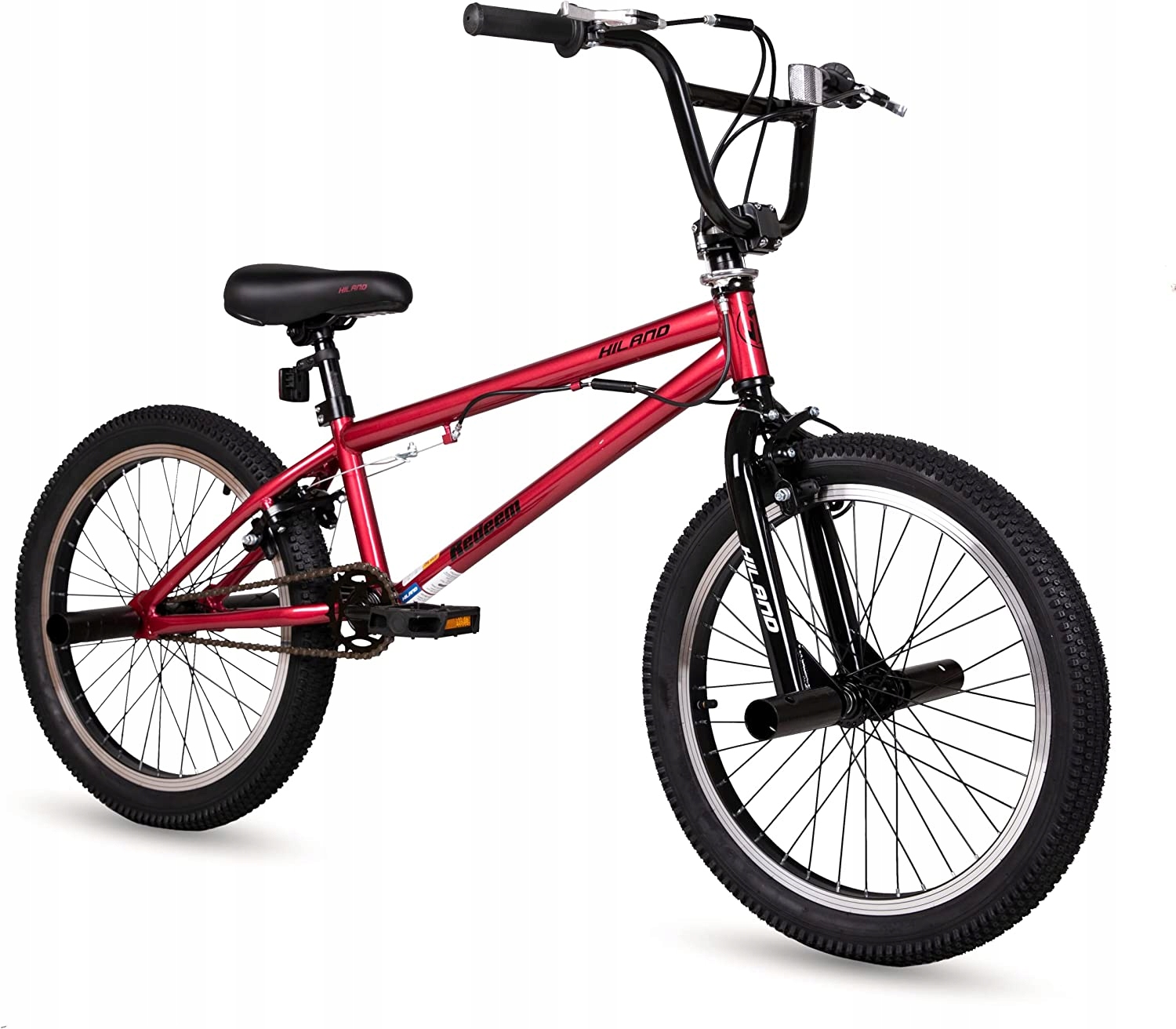 Rower BMX Hiland L60 20,5 + Rotor 360+Pegi CZERW.