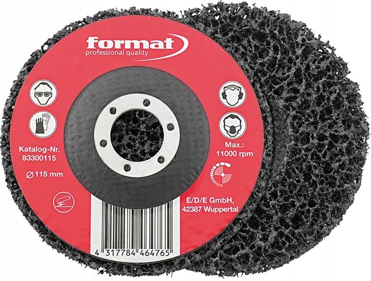 Tarcza do czyszczenia zgrubnego z talerzem 115mm F Marka Format