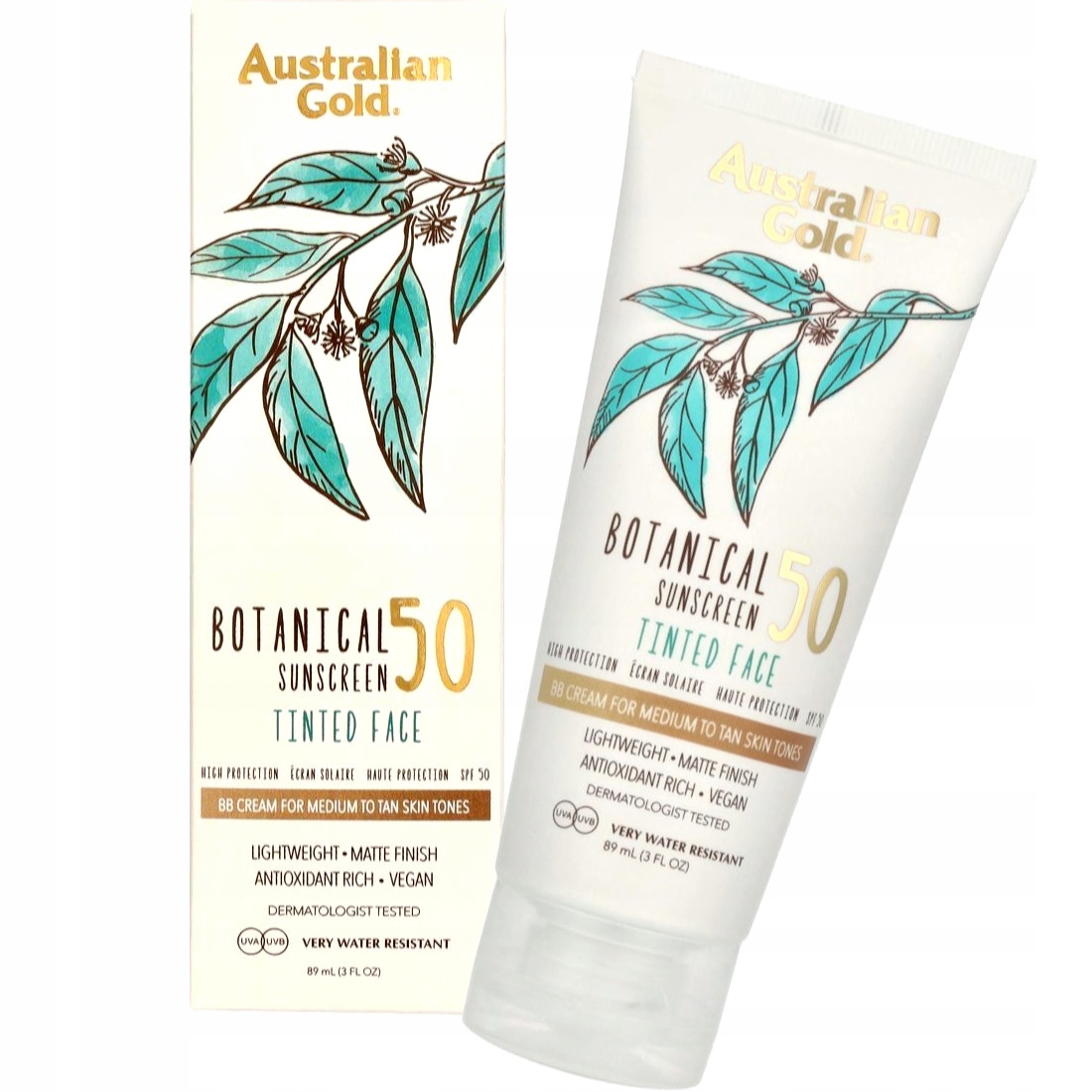 Australian Gold Krem Do Twarzy Koloryzujący Bb Botanical Spf 50 Medium