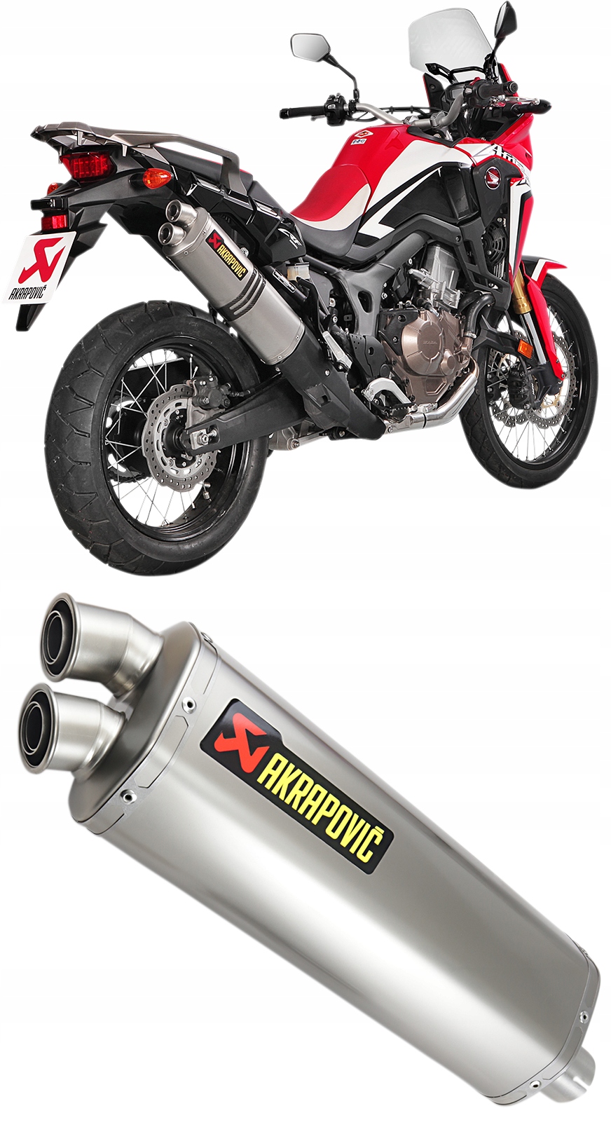 S-H10SO22-HWT - Глушник вихлопної труби Akrapovic CRF 1000 AFRICA 2016-2019
