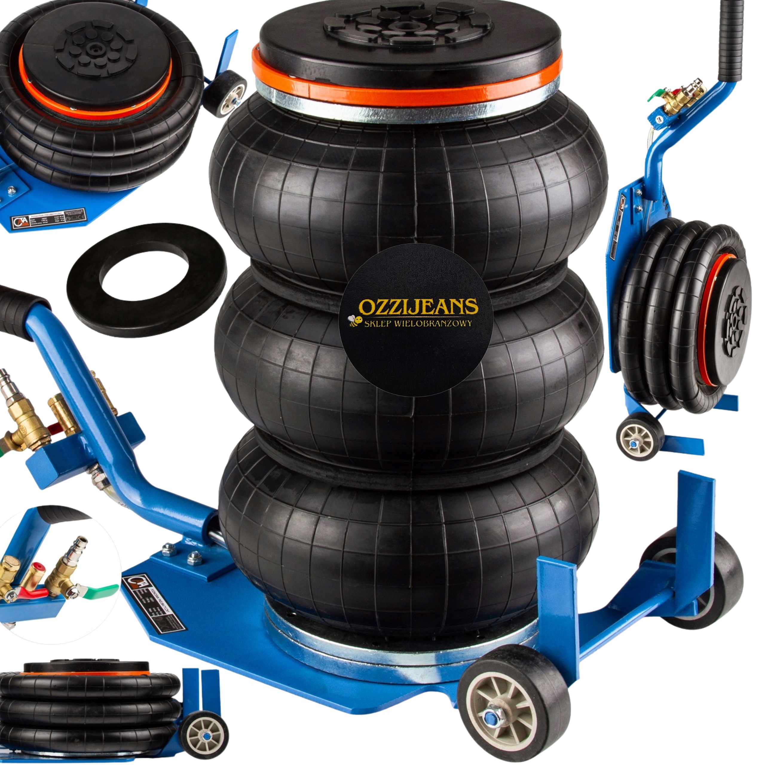 Hever Polštářový Zvedák Polštář 3.5 tun Guma /// Lewarek žába