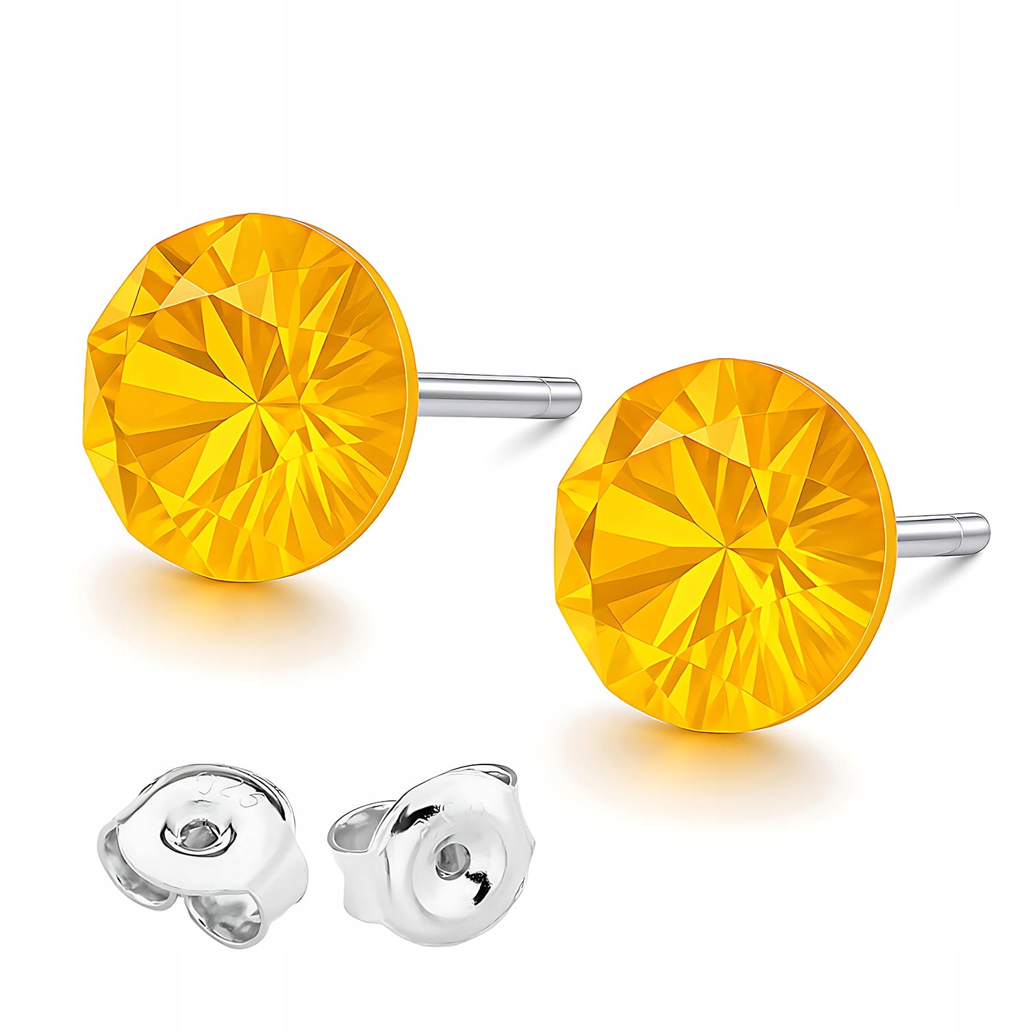 Stříbrné Náušnice s křišťálem 925 Dárek k narozeninám Vánoce pro dívku