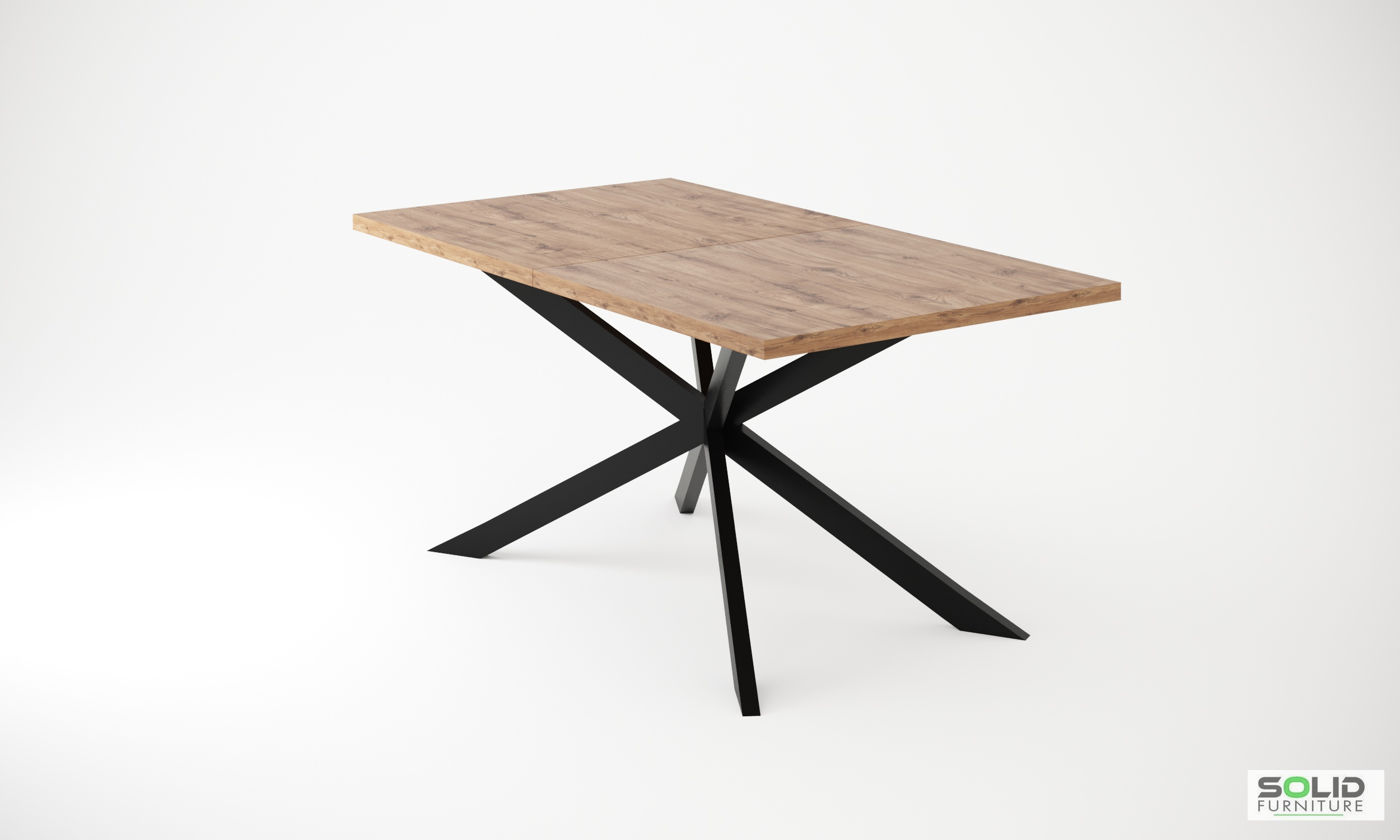 Stół loftowy noga pająk 180X90/260 Egger Halifax Kolekcja Kolekcja Loftowa