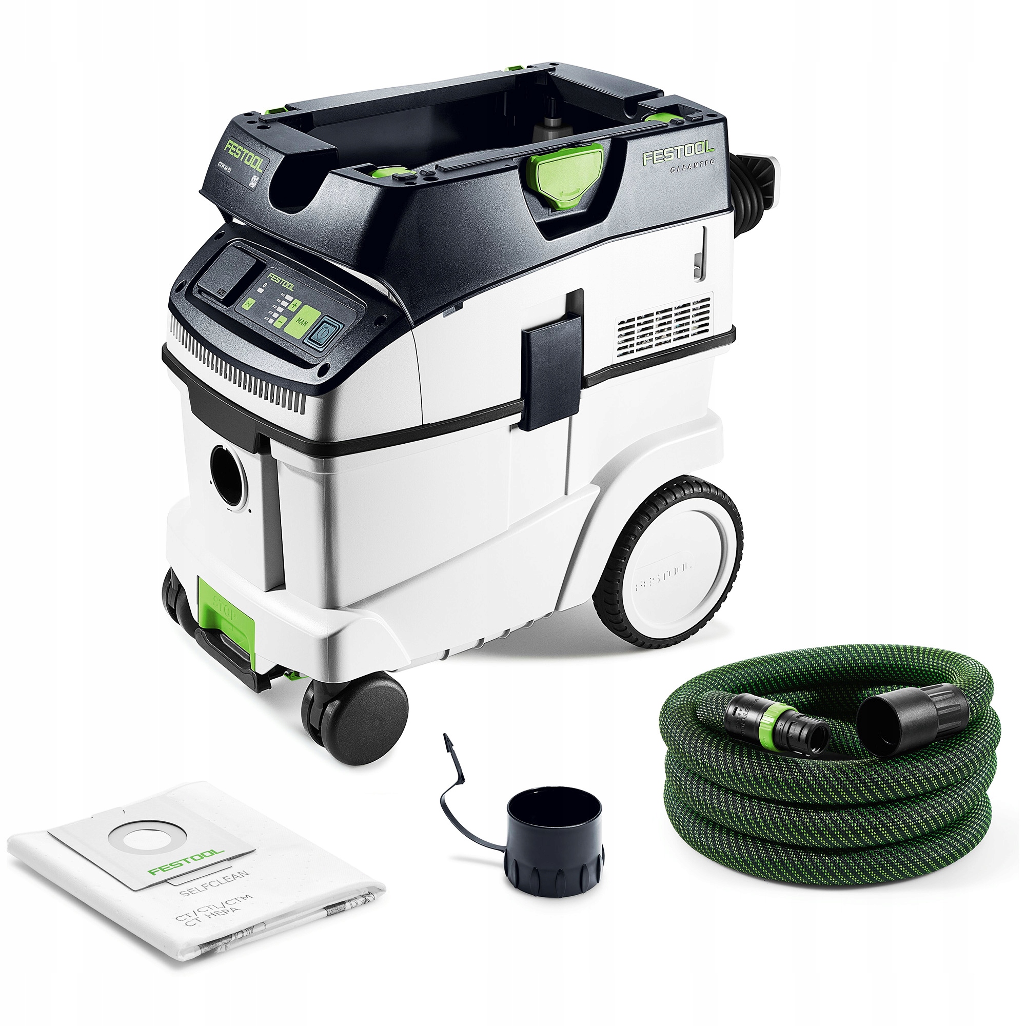 Odkurzacz Mobilny Ctm 36 Ei Festool 577924 Bluetooth Zestaw Worek Wąż Ssący