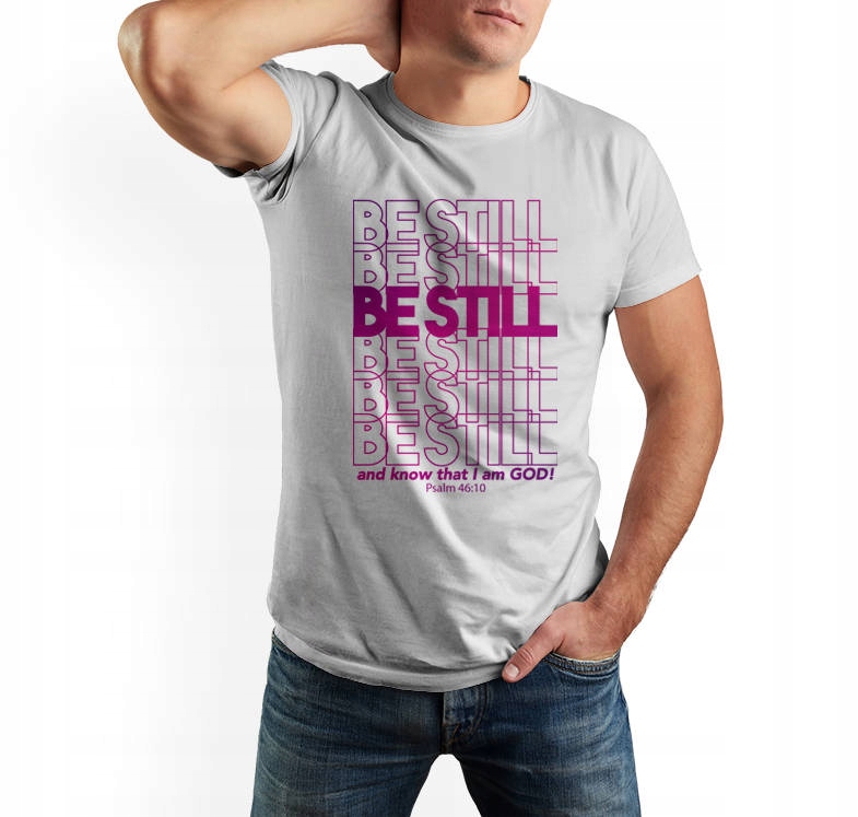 

Koszulka męska Be Still and know that I am God 5XL