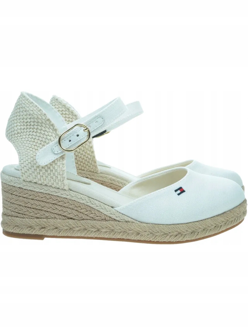 Espadrilky Tommy Hilfiger Mid Wedge Espad Closed Toe FW0FW09233 Ybl 38