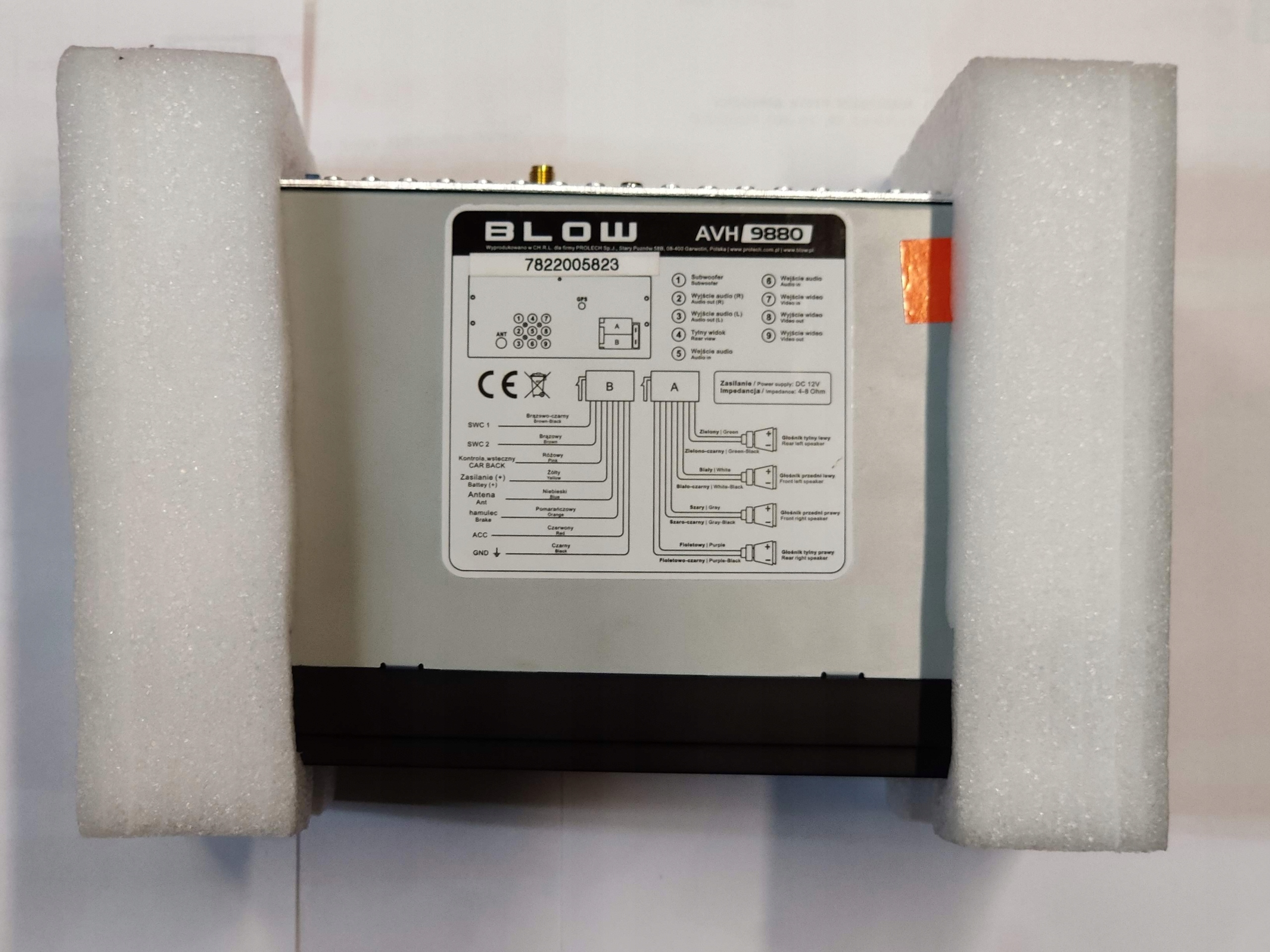 Radio Blow AVH-9880 2-DIN 4 x 50 W do Ford Transit Marka Blow