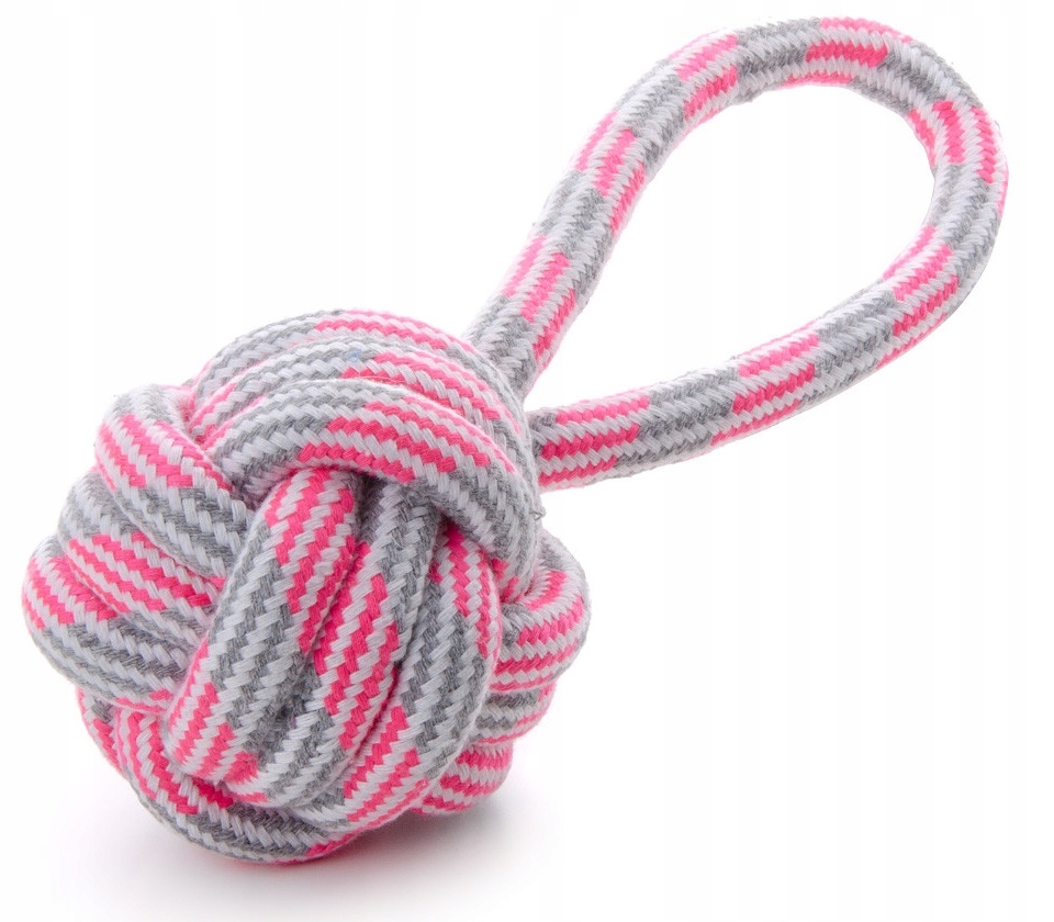 

Jk Animals Piłka do przeciągania różowa 9cm