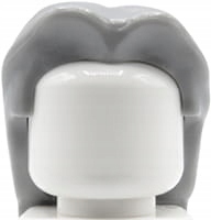 

Lego włosy figurki 40239 siwe, długie do pasa