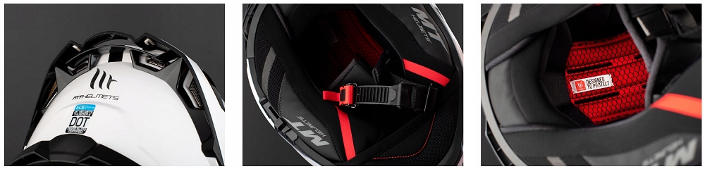 Kask MT THUNDER 4 SV SOLID GLOSS WHITE GRATISY Homologacja europejska ECE R22-06