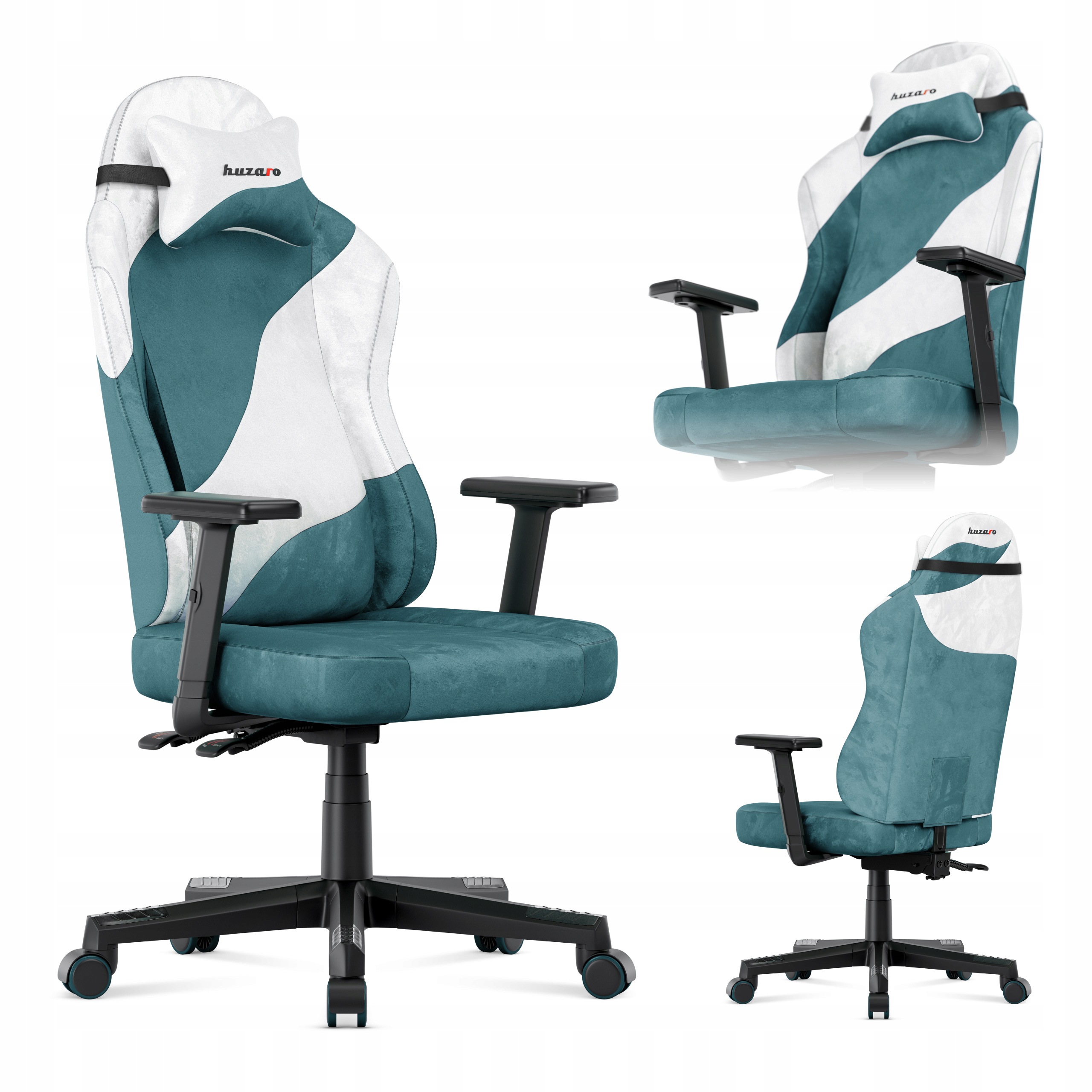 Herní Křeslo Huzaro otočné, kbelíkové, ergonomické, nastavitelné, 140-185 cm