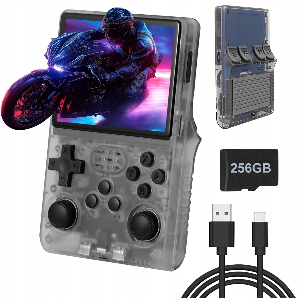 Retro Przenośna Mobilna Konsola R40S 256GB Do Gier 3.5" Ips 30000+GIER
