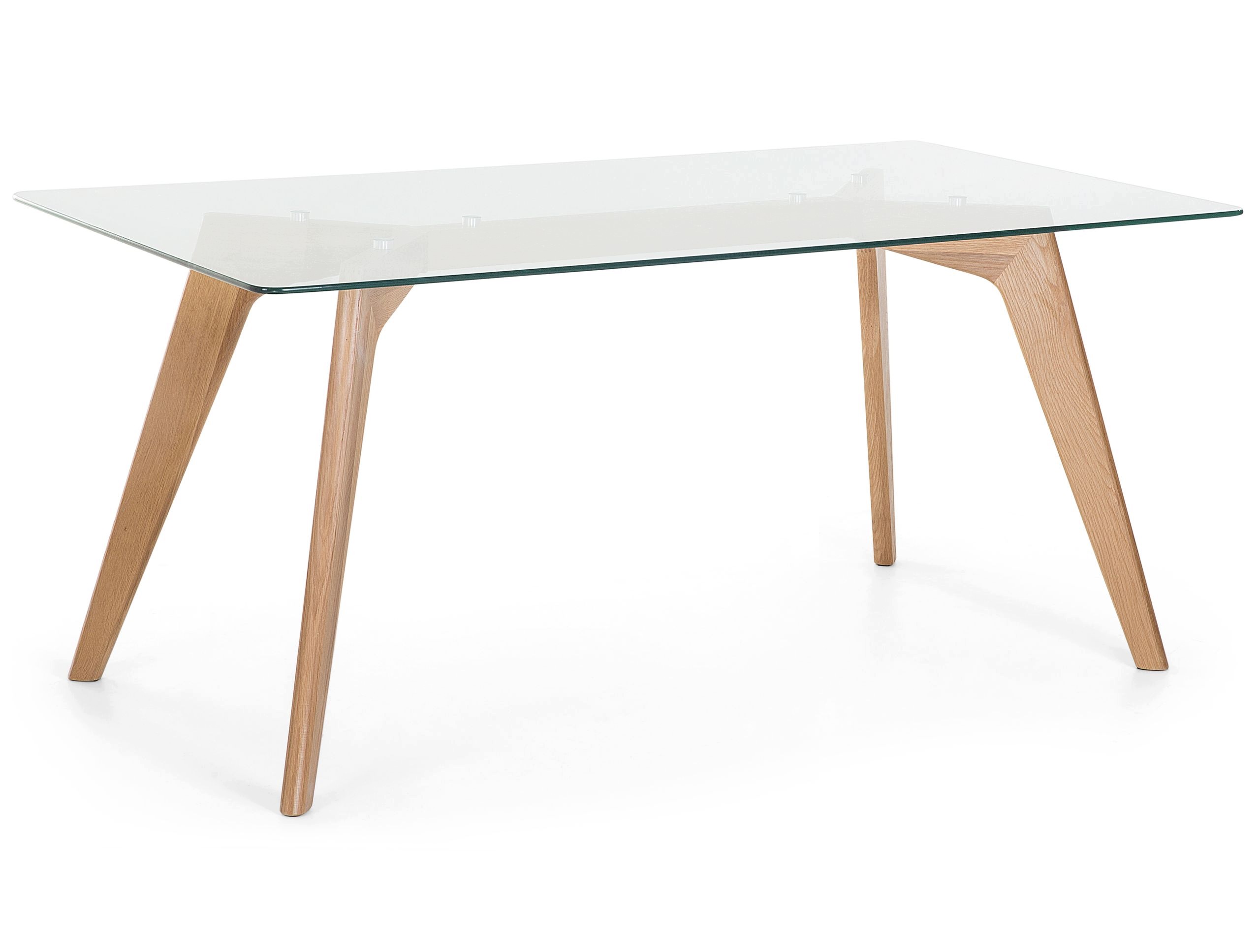 Stół do jadalni 180 x 90 cm szklany blat