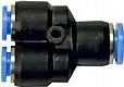 

Trójnik wtykowy Y redukcyjny 1x12, 2x8, Ts