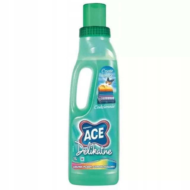 

Ace delikatne odplamiacz do tkanin kolorowych 1L