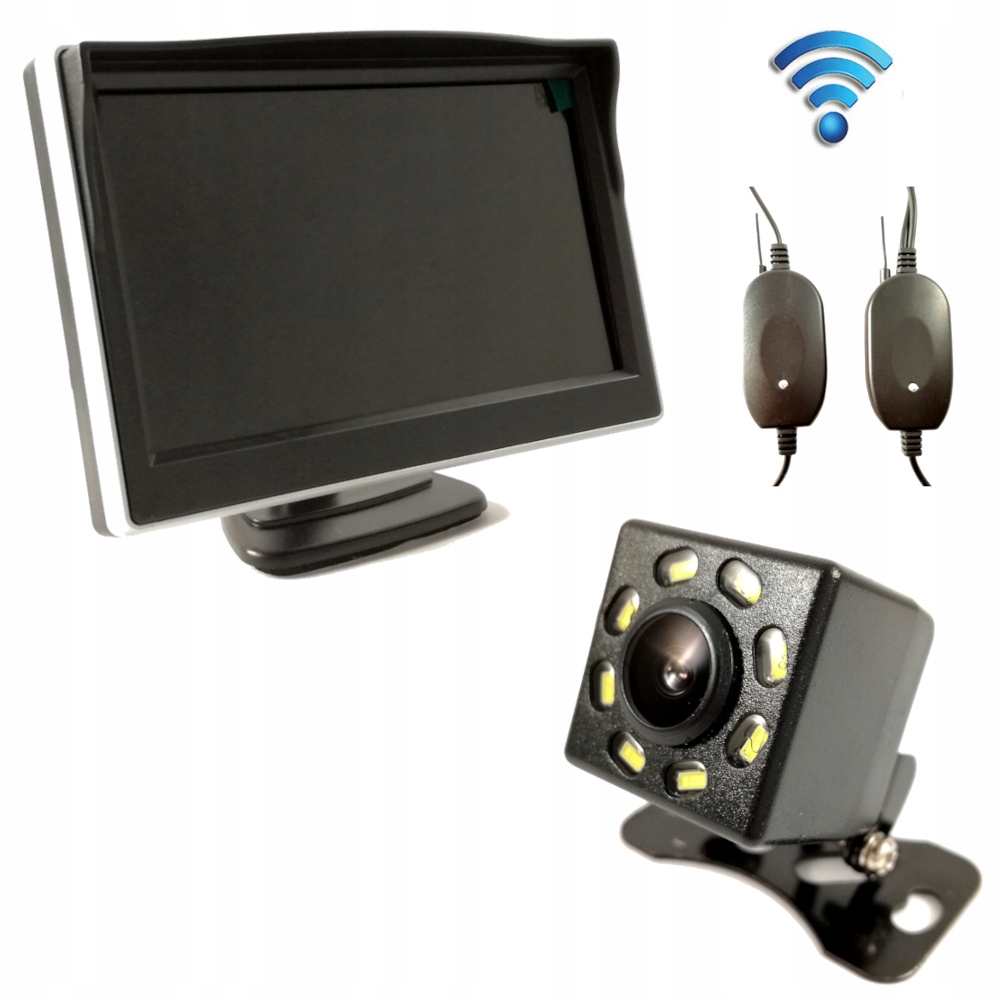 Монитор 5 дюймов беспроводная передняя / задняя светодиодная камера
