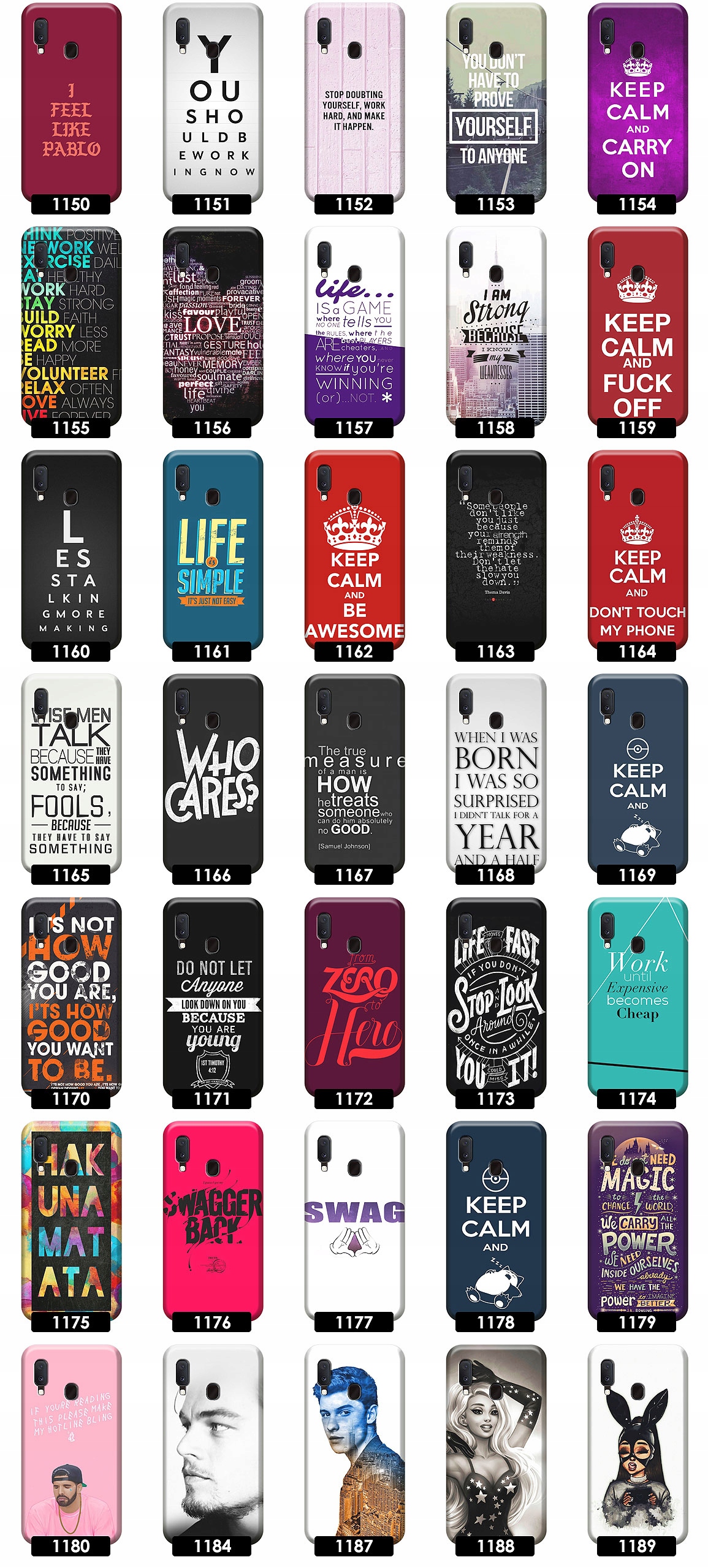 ETUI CASE SILIKONOWE OBUDOWA PLECKI NA TELEFON DO SAMSUNG GALAXY A20E WZORY Typ plecki