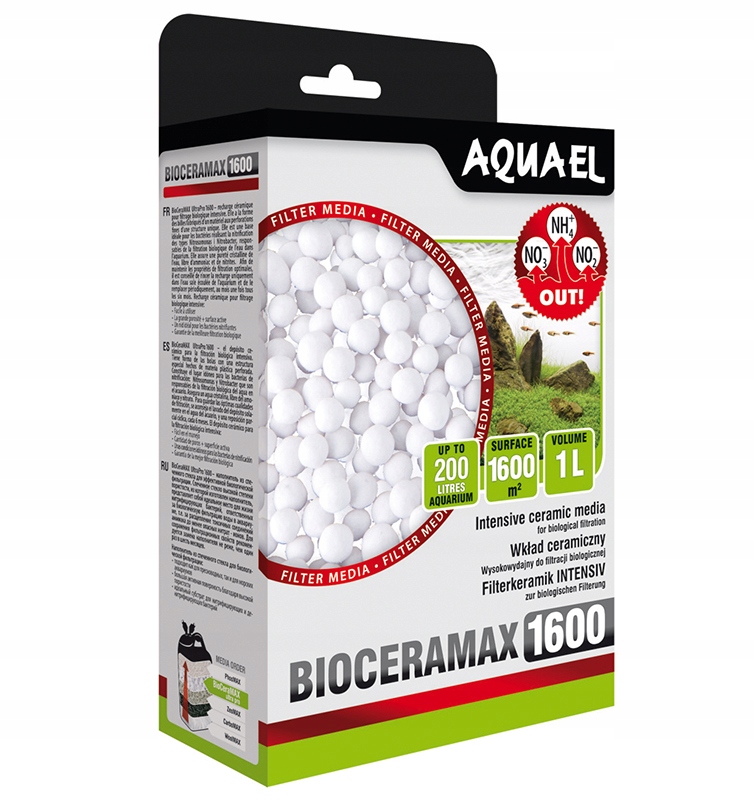 

Aquael Bioceramax 1600 1L Wkład Ceramiczny Bio