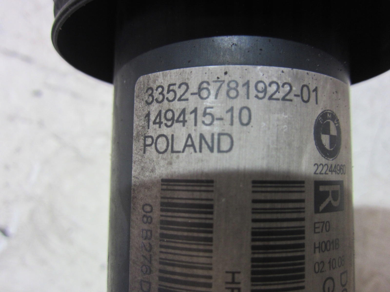 BMW X5 E70 3.0 N52 shock absorber rear right 6781922