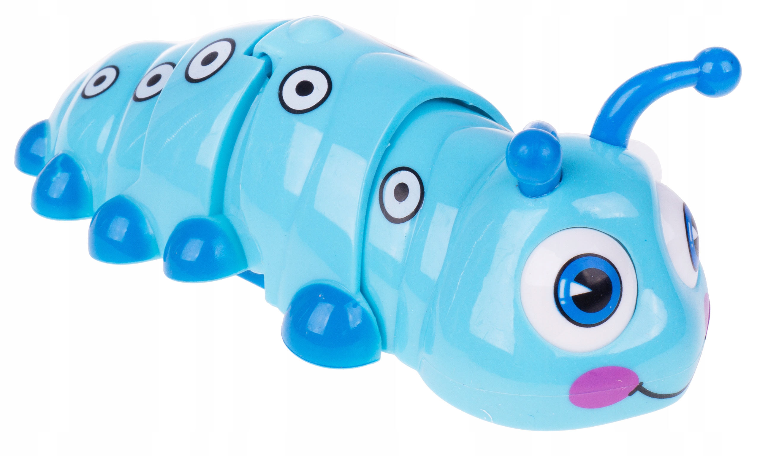 

Gąsienica Nakręcana Jeździ Kręci Tułowiem Niebiesk