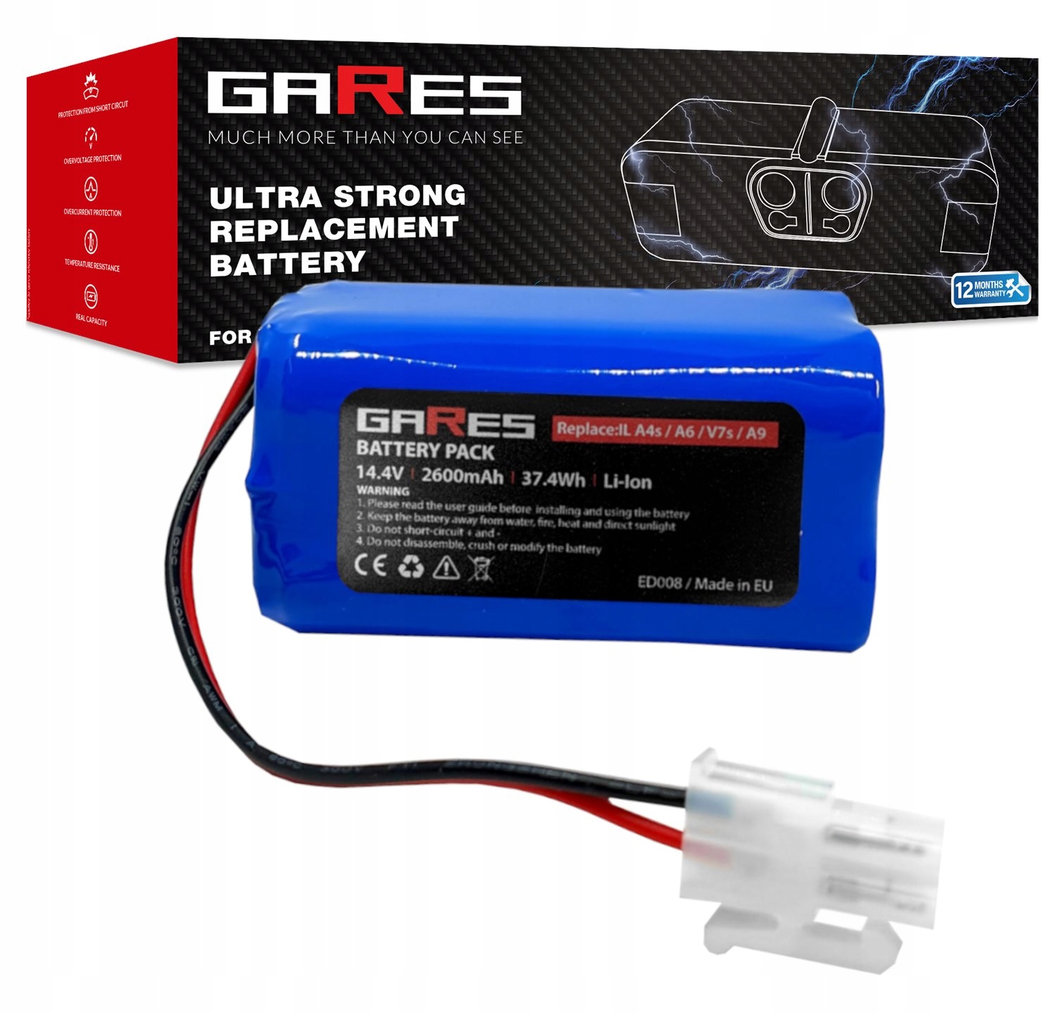 Bateria Akumulator do ILIFE A4s A6 V7s A8 +23%