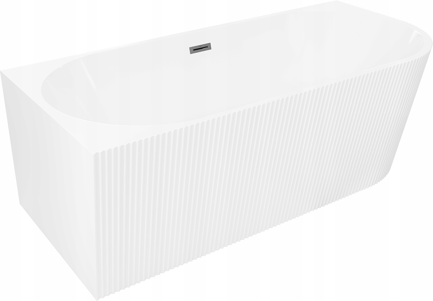 Mexen Silo 170x80 cm Rohová Levá Bílá Vana Gun Gray Kartáčovaná