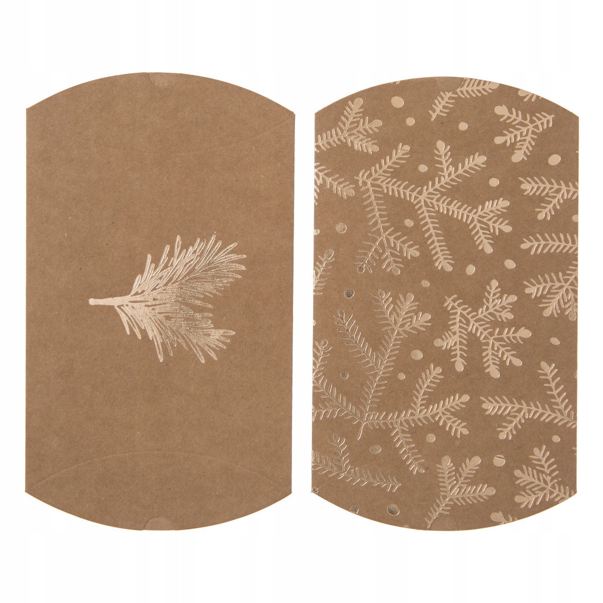 

Pudełka tekturowe, Gałązka Sosny kraft, 4 szt.